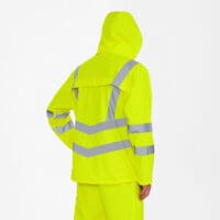 Safety Fluorescerende Regenjas EN ISO 20471