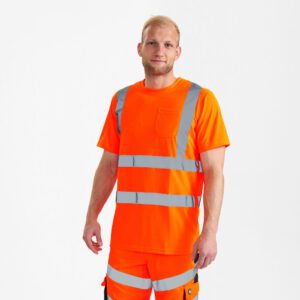 Safety Fluorescerende T-shirt met borstzak