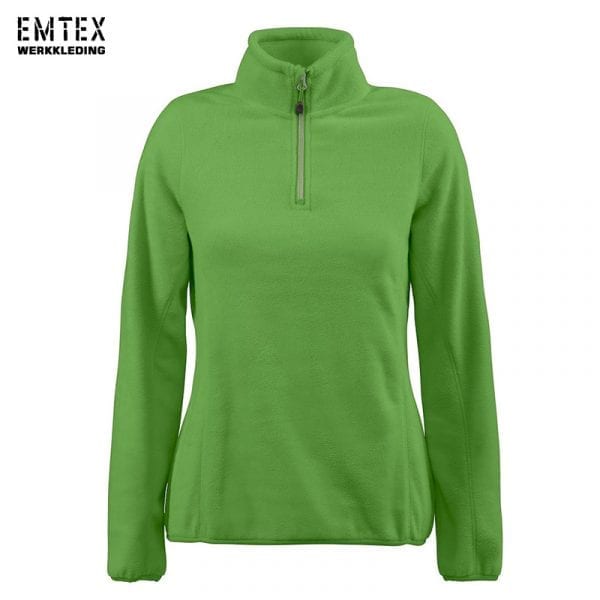 Aanbod afbreken duurzame grondstof Fleece Trui korte rits 'Frontflip' Dames - EMTEX Workwear